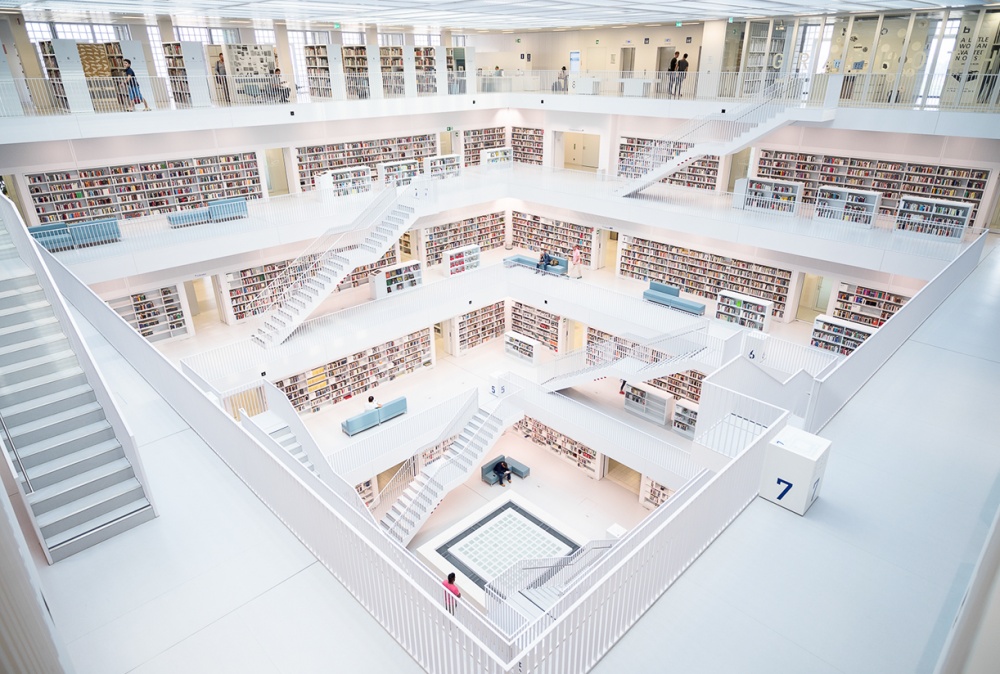 Stuttgart Municipal Library, Stuttgart, Germany