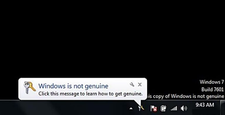 Kako ukloniti upozorenje “This copy of windows is not genuine”