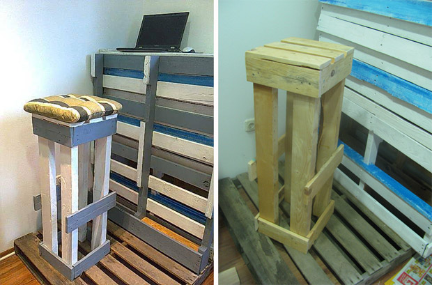 Kako napraviti barske stolice od paleta