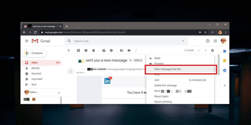 Kako neku adresu staviti na mute - Gmail 1