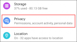 pristup lokaciji - privacy