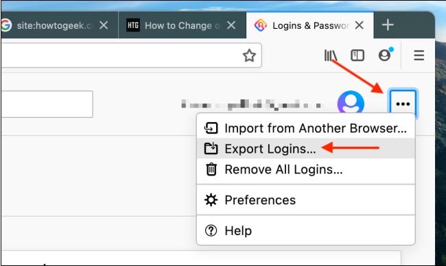 Firefox Lockwise interface